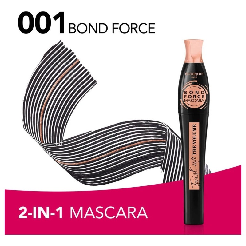 Bourjois Paris Twist Up The Volume Bond Force Mascara Volume et Longueur - Noir - 8ml