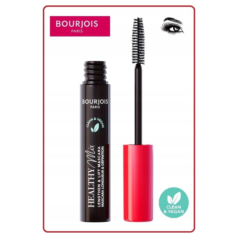 Bourjois Paris Healthy Mix Mascara Allongeant Définition Vegan - Teinte Noir 001