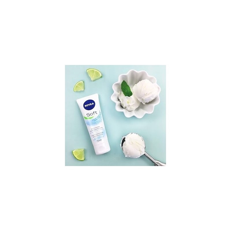 NIVEA Soft كريم متعدد الاستخدامات للوجه والجسم واليدين - ترطيب 48 ساعة - 75 مل
