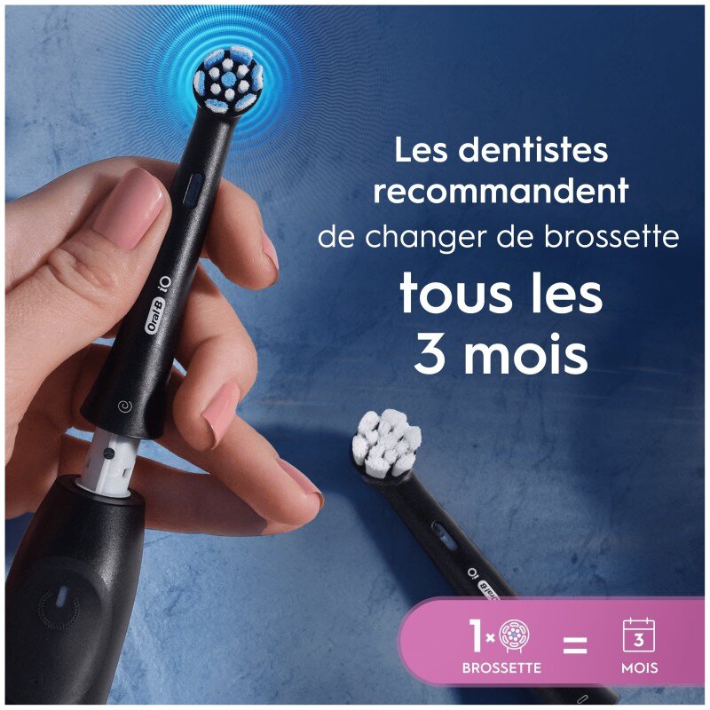 Oral-B Series 2 iO فرشاة أسنان كهربائية - مستشعر الضغط - أسود