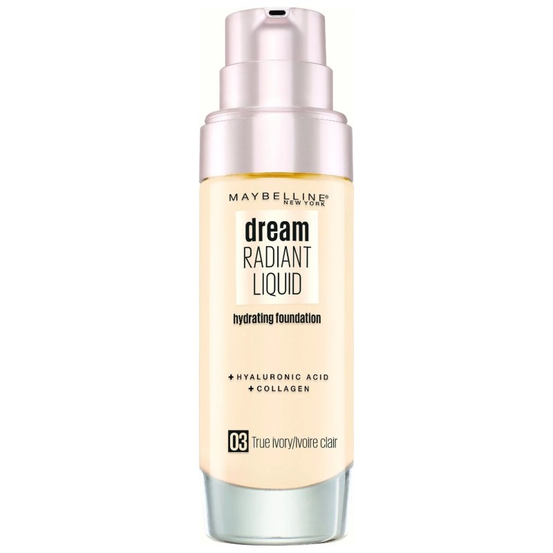 Maybelline New York Dream Radiant كريم اساس سائل مرطب - 30 مل - لون عاجي فاتح 03