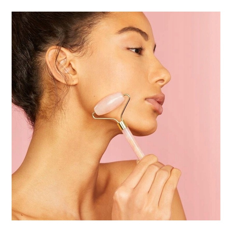 Betty'S Rose Quartz Rouleau Massage Visage