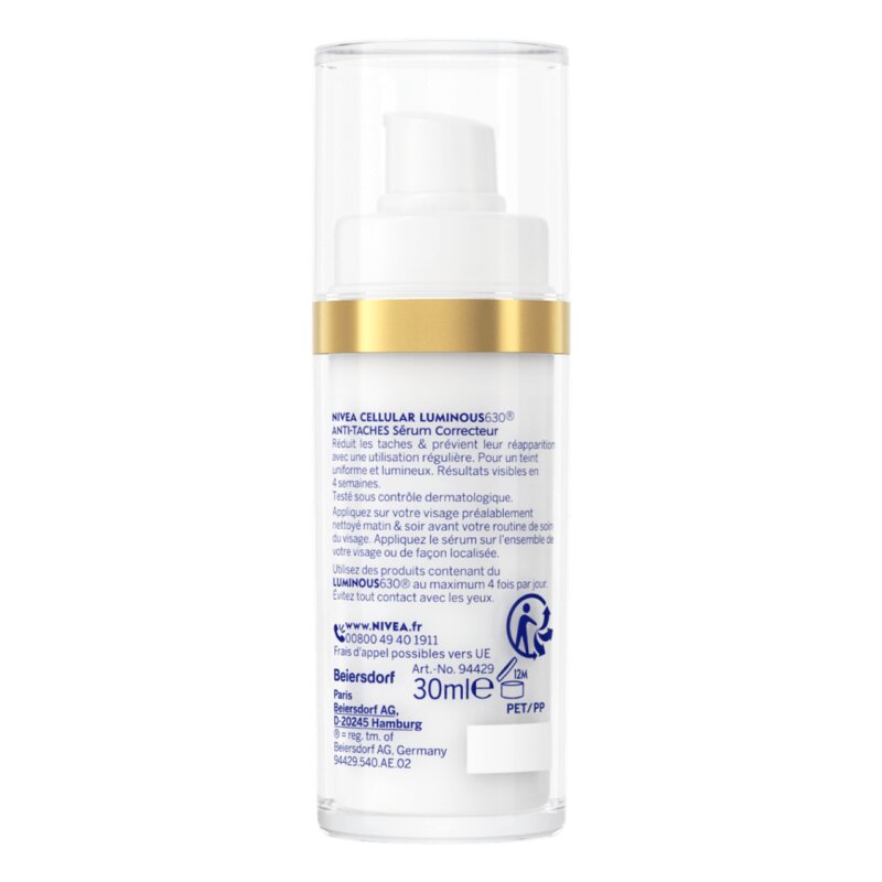 Nivea Cellular Luminous630 سيروم 3 في 1 ضد البقع ما بعد حب الشباب - للبشرة المختلطة والدهنية - 30 مل
