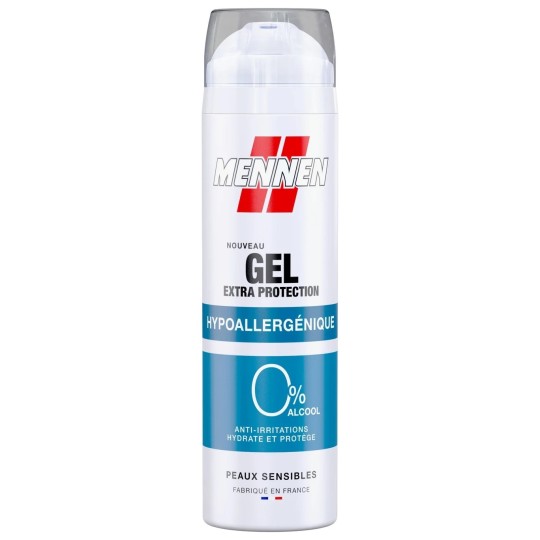 Mennen Extra Protection Gel de Rasage Hypoallergénique - Peaux Sensibles - 200ml