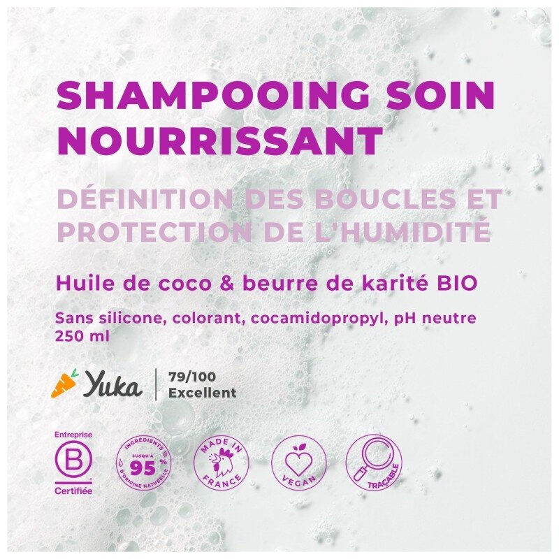 Energie Fruit Shampoing Coco et Beurre de Karité - Cheveux Frisés et Crépus - 250ml