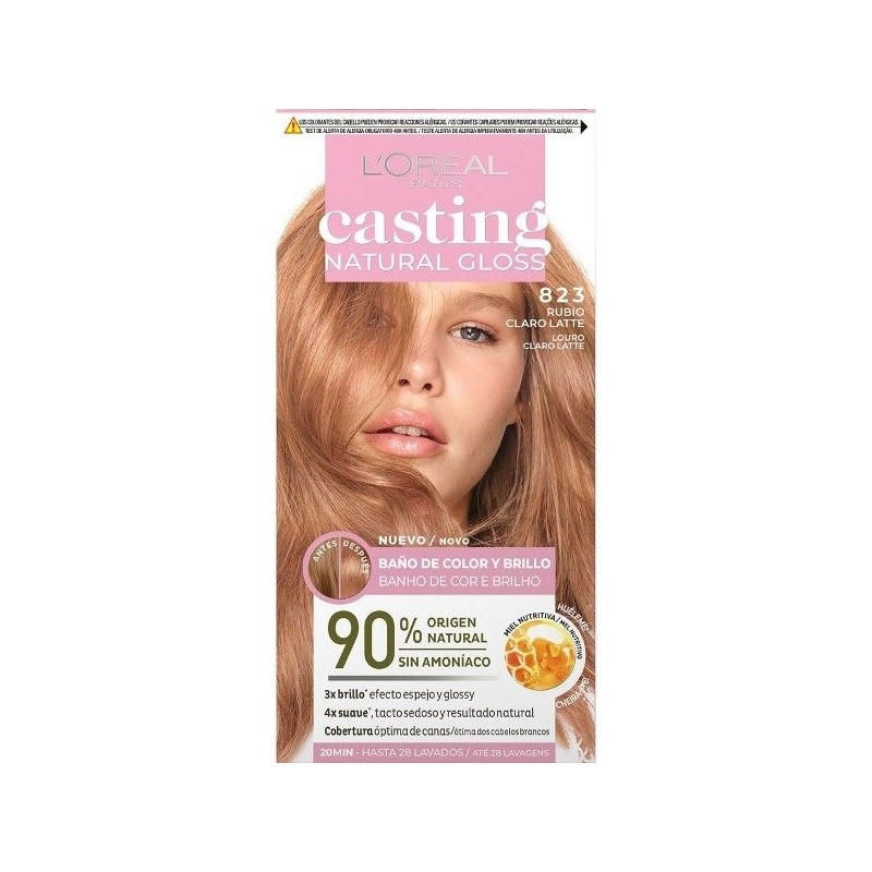 L'Oréal Paris Casting Natural Gloss Coloration Sans Ammoniaque - 823 Blond Latte Clair