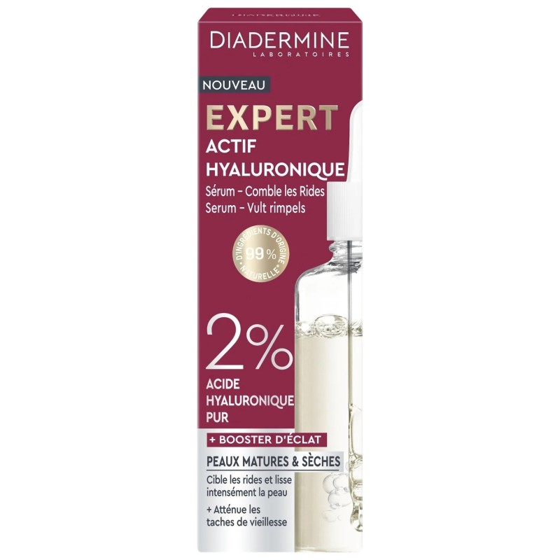 Diadermine Expert Hyaluronique Sérum Anti-Rides - Peaux Matures et Sèches - 30ml
