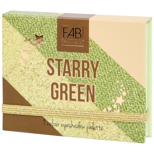 Fab Factory Starry Green Palette d'Ombres à Paupières - 9 Couleurs