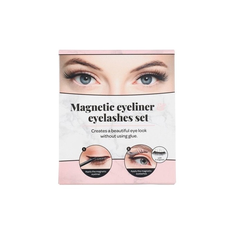 Bonjolie Eyeliner 2-en-1 et Colle pour Faux Cils - Noir