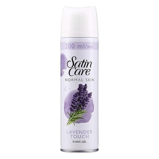 Gillette Satin Care Gel à Raser Lavender Touch - 200ml