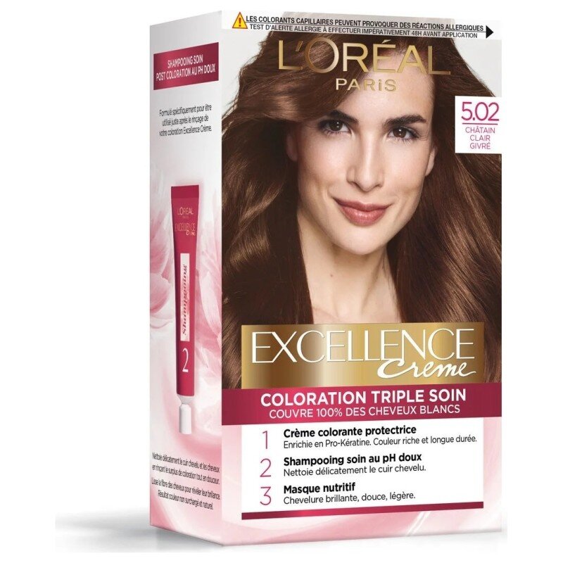 L'Oréal Paris Excellence Crème Permanent Hair Color - 5.02 Light Frosty Chestnut