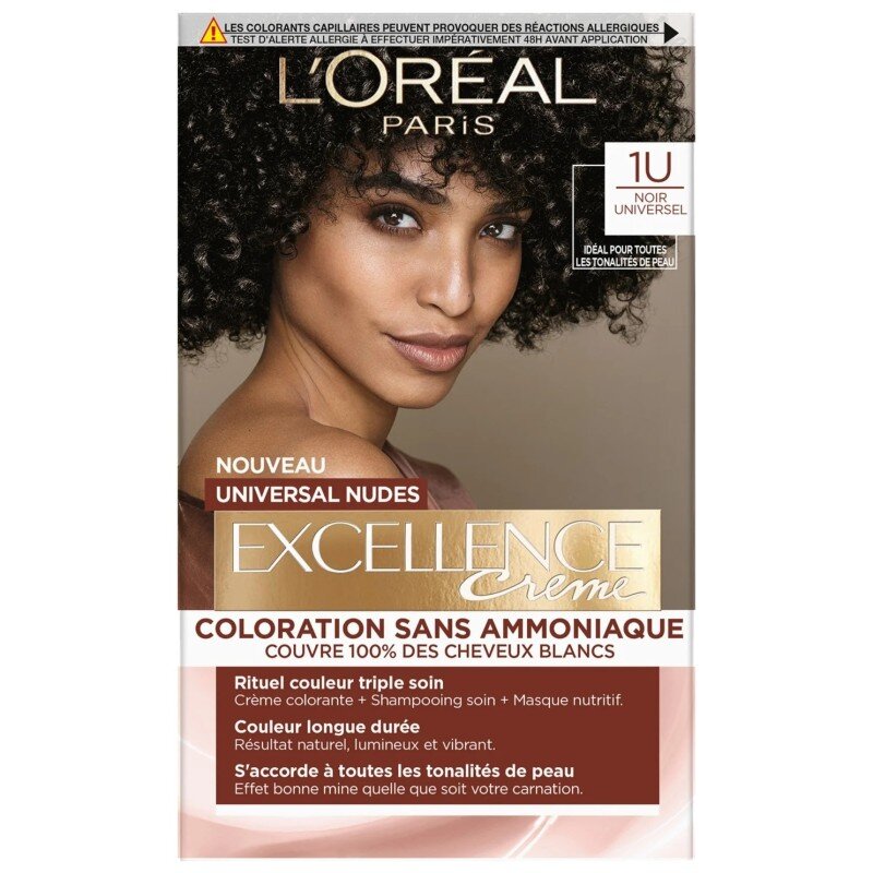 L'Oréal Paris Excellence Universal Nudes Permanent Hair Color - 1 Black