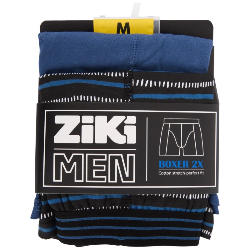 Ziki Men Lot de 2 Boxers - Noir - Taille M
