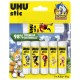 Uhu Stic Colle en Bâton - Lot de 6x8,2g + 21g - Blanc