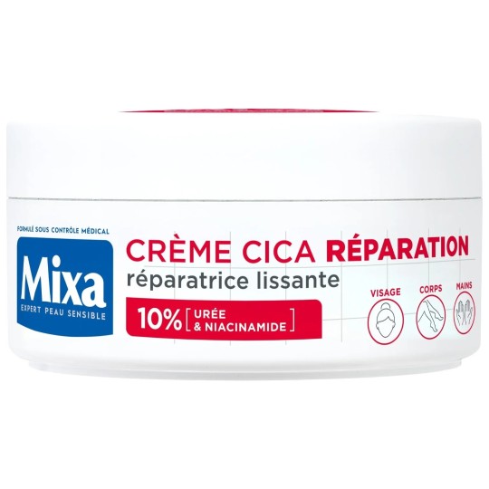 Mixa Cica Réparation Crème Mains - Peaux Sèches et Fragilisées - 150ml