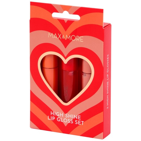 Max & More Brillants à Lèvres - Boîte de 3 - 6.2ml