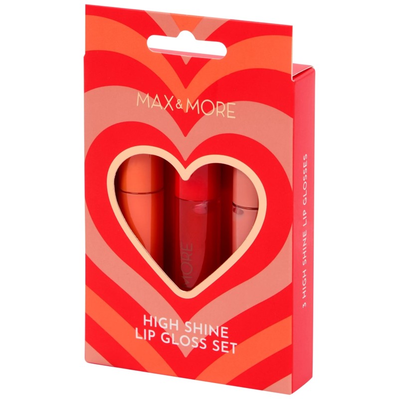 Max & More Brillants à Lèvres - Boîte de 3 - 6.2ml