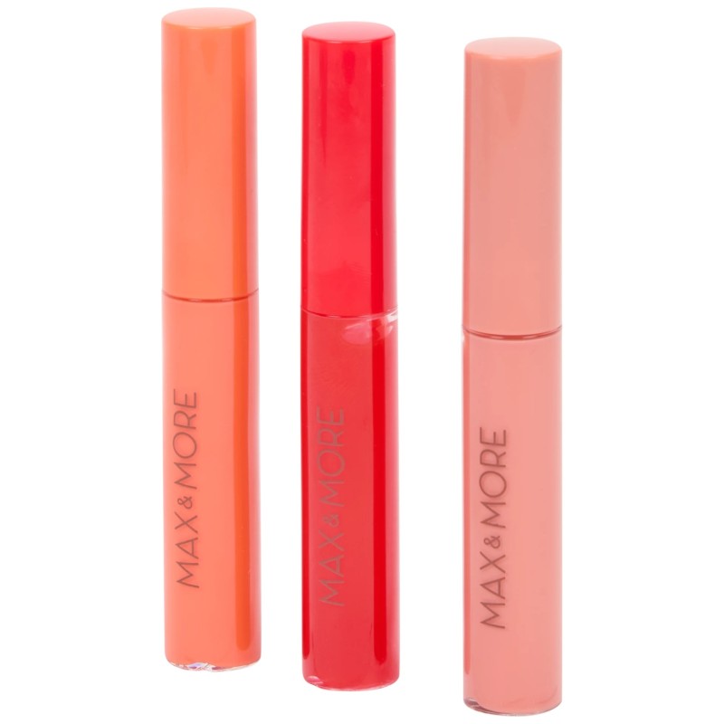 Max & More Brillants à Lèvres - Boîte de 3 - 6.2ml
