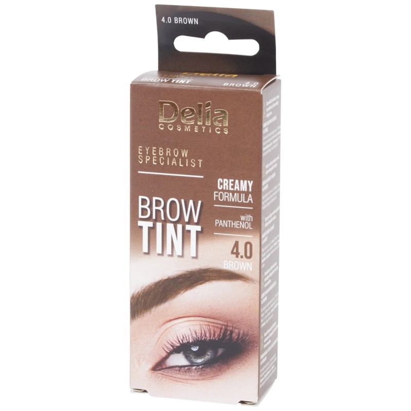 Delia Browtint Coloration Sourcils - Formule Crémeuse - Brown 4.0