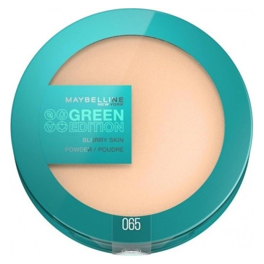Maybelline New York Green Edition Poudre de Teint Matifiante Blurry Skin - Tous Types de Peau - 9g - 065