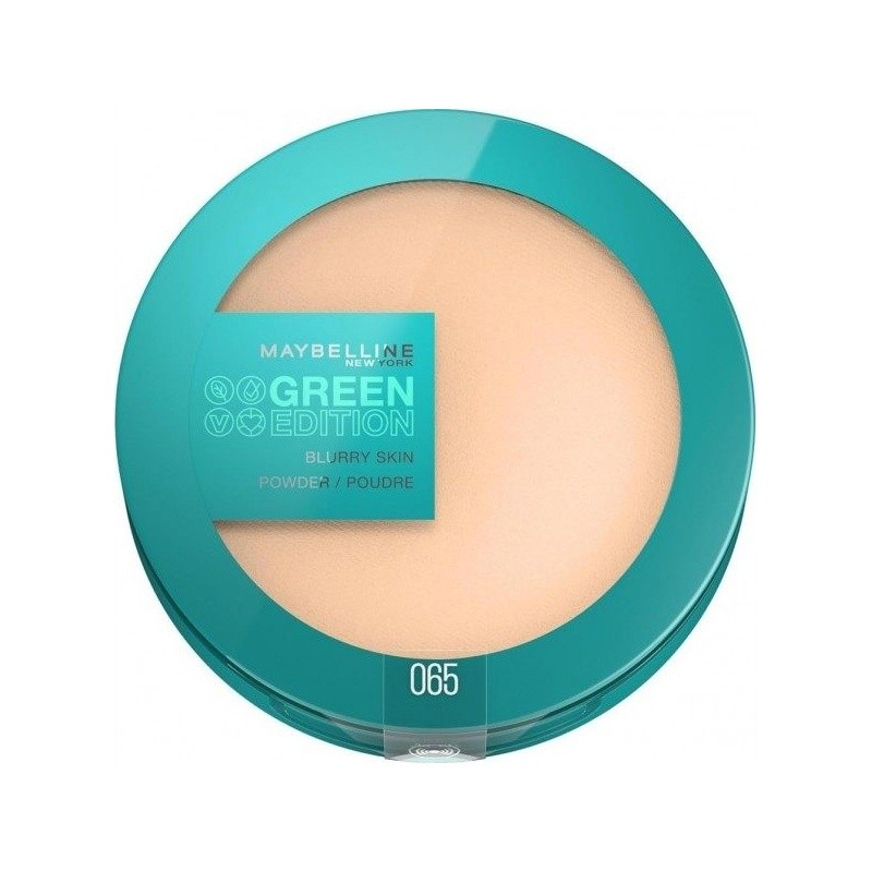 Maybelline New York Green Edition Poudre de Teint Matifiante Blurry Skin - Tous Types de Peau - 9g - 065