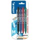 Pilot Frixion Ball Clicker Stylo Roller Effaçable - 4x1 Stylo - Noir Bleu Rouge Vert