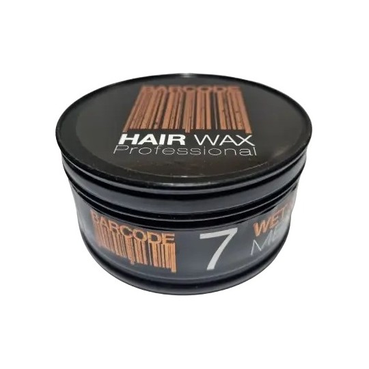 Barcode Wet Effect Strong Hold Wax Coiffant Professionnel - 150ml - Numéro 7