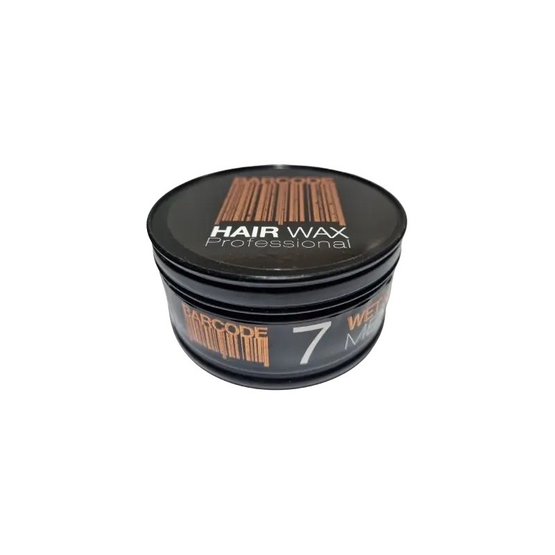Barcode Wet Effect Strong Hold Wax Coiffant Professionnel - 150ml - Numéro 7