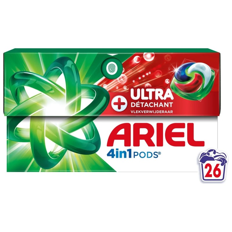 Ariel 4in1 PODS كبسولات مسحوق غسيل Ultra Detergent - 26 كبسولة