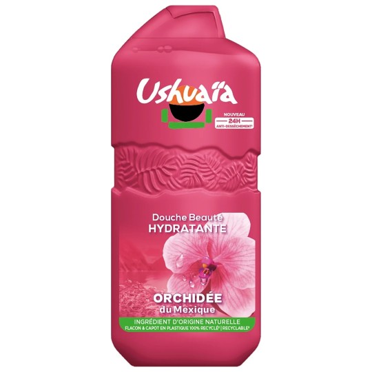 Ushuaia Orchidée du Mexique Gel Douche Hydratant - Peau Mature - 490ml