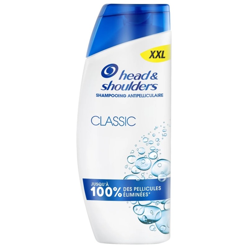 Head & Shoulders Classic Shampoing Antipelliculaire - Tous Types de Cheveux - 625ml