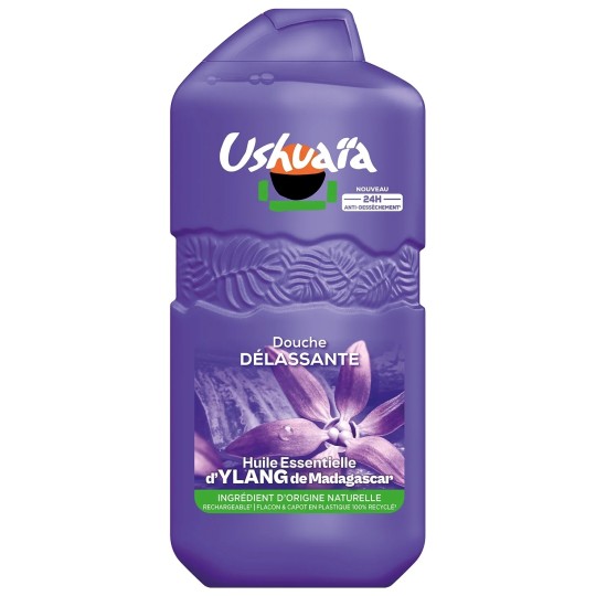 Ushuaia Gel Douche Délassante Huile Essentielle d'Ylang de Madagascar - 280ml