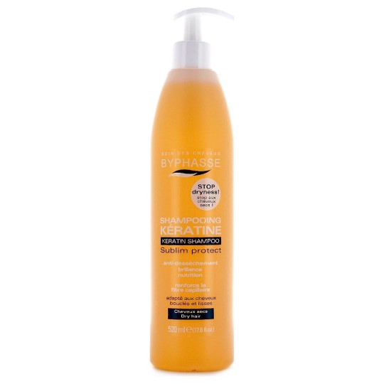 Byphasse sublim'Protect Keratin Shampoo - Dry, Curly And Straight Hair - 520ml