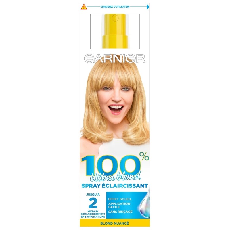 Garnier Ultra Blond Spray Éclaircissant Cristal Soleil - Cheveux Blonds à Châtains - 1113032