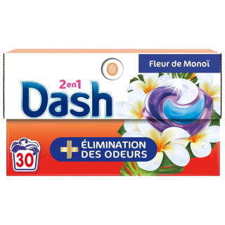 Dash 2en1 Pods Laundry Capsules - Monoï Flower - 30 Capsules