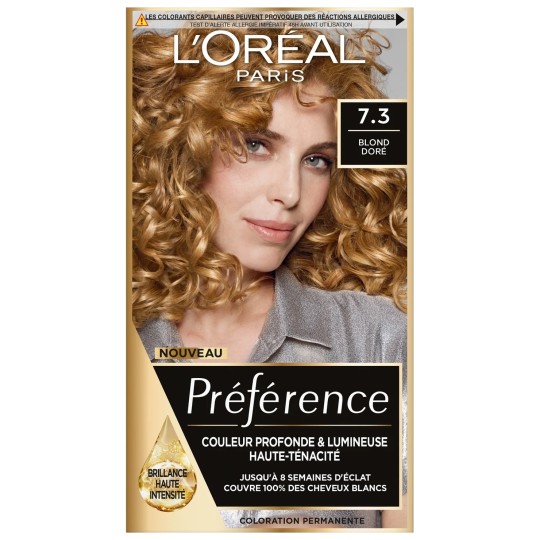 L'Oréal Paris Préférence Coloration Permanente - 7.3 Floride Blond Doré
