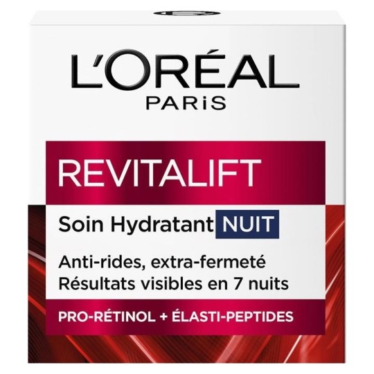 L'Oréal Paris Revitalift Crème Anti-Rides Hydratant + Fermeté - Peau Mature - 50ml - Nuit