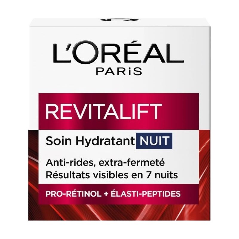 L'Oréal Paris Revitalift Crème Anti-Rides Hydratant + Fermeté - Peau Mature - 50ml - Nuit
