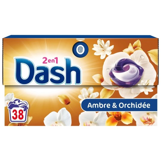 Dash 2en1 Pods Capsules de Lessive - Souffle Précieux - 38 Capsules