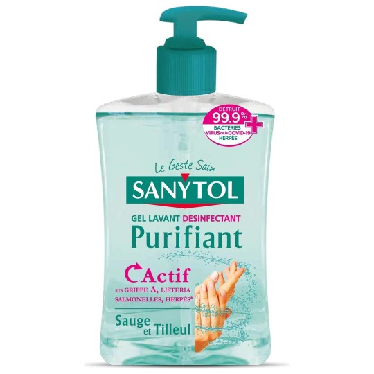 Sanytol Sauge & Tilleul Savon Liquide Désinfectant Purifiant - 500ml