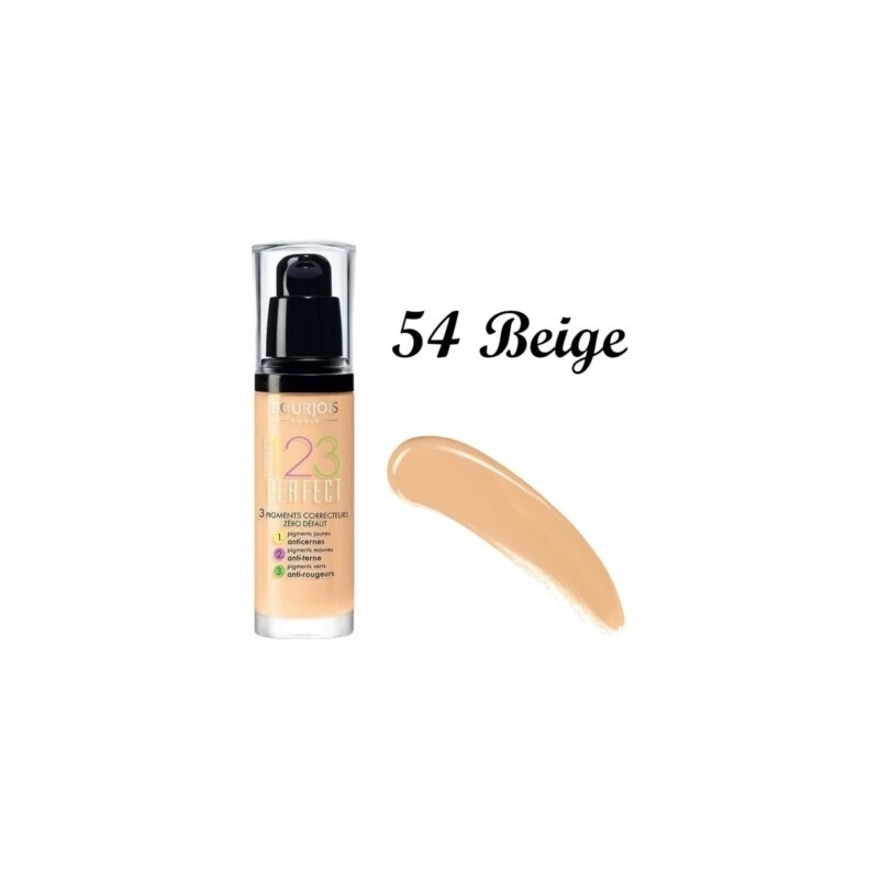 Bourjois Paris 123 Perfect كريم أساس سائل - 30مل - بيج 54