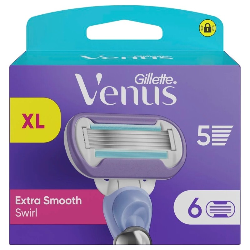 Gillette Venus Extra Smooth Swirl Recharges 5 Lames - Pack de 6 Recharges