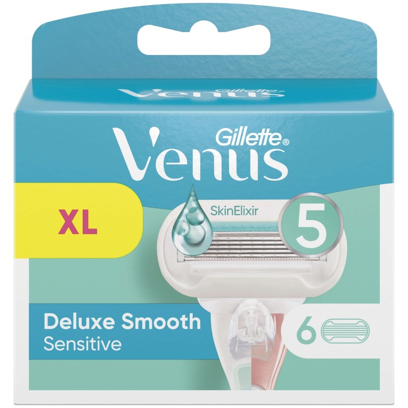 Gillette Venus Pro Smooth Sensitive شفرات حلاقة - عبوة تحتوي على 6 شفرات