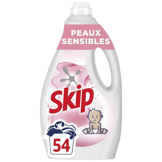 Skip Peaux Sensibles Lessive Liquide - 2,268l - 54 Lavages