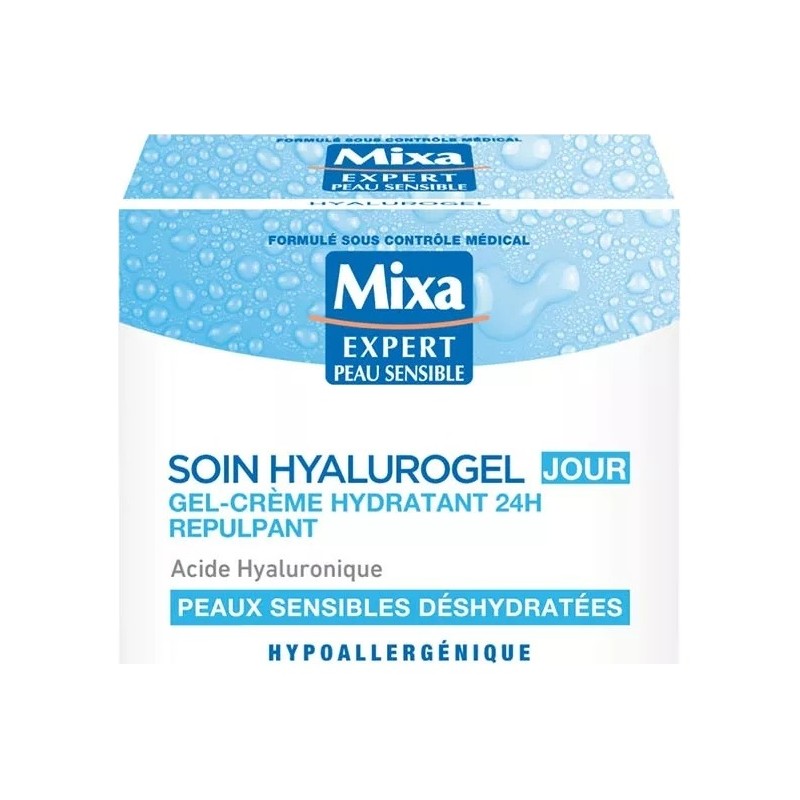 Mixa Expert Hyalurogel 24h Intensive Hydrating Gel-Cream - Sensitive Skin - 50ml
