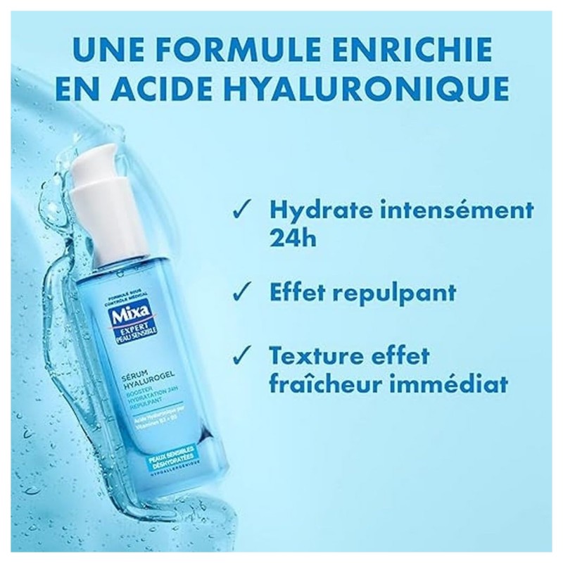 Mixa Hyalurogel Face Serum Hydration Booster - Combination Skin - 30ml