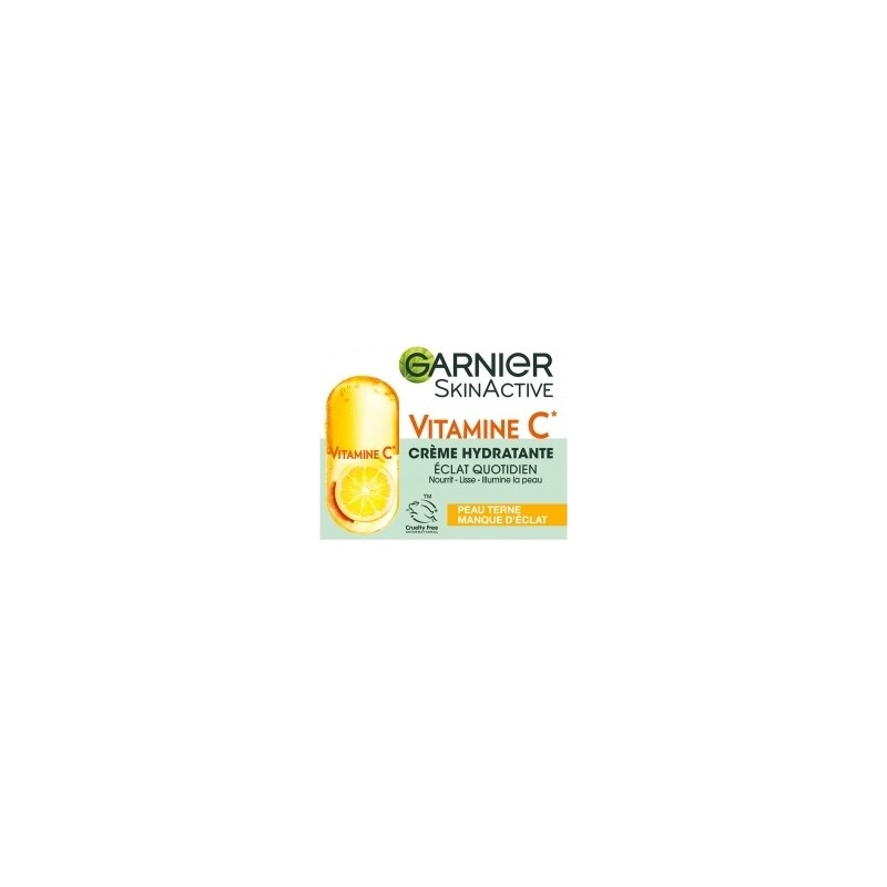 Garnier Bio Vitamine C Crème Hydratante Éclat Quotidien - Peau Sèche et Terne - 50ml