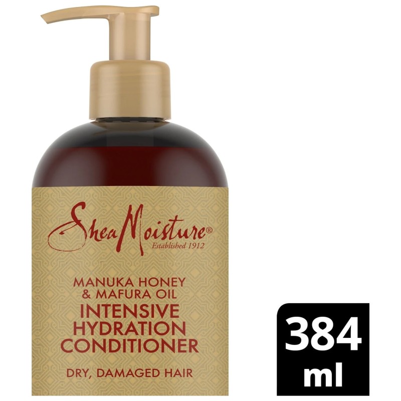 Shea Moisture Conditioner Après-Shampoing Hydratant - Cheveux Secs à Très Secs - Miel de Manuka et Huile de Mafura - 384ml