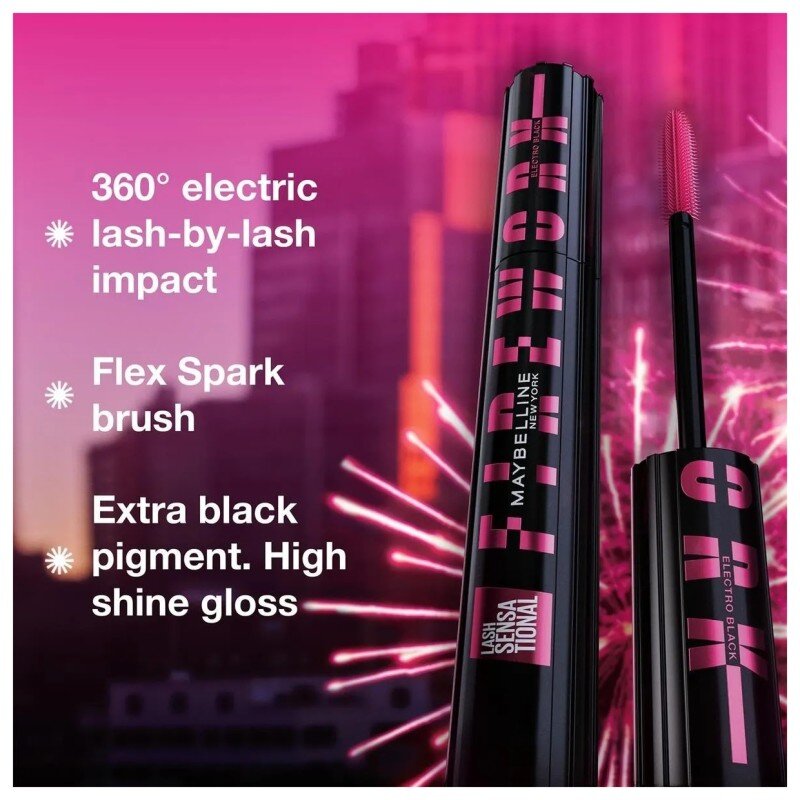 Maybelline New York Sensational Firework Mascara Volume - Noir Intense - Electro Black