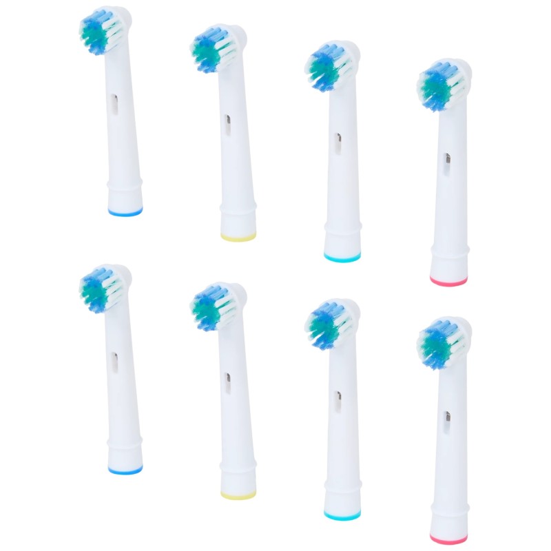 Dentapro Têtes de Brosse pour Brosses à Dents Électriques Oral-B - 8 Pièces